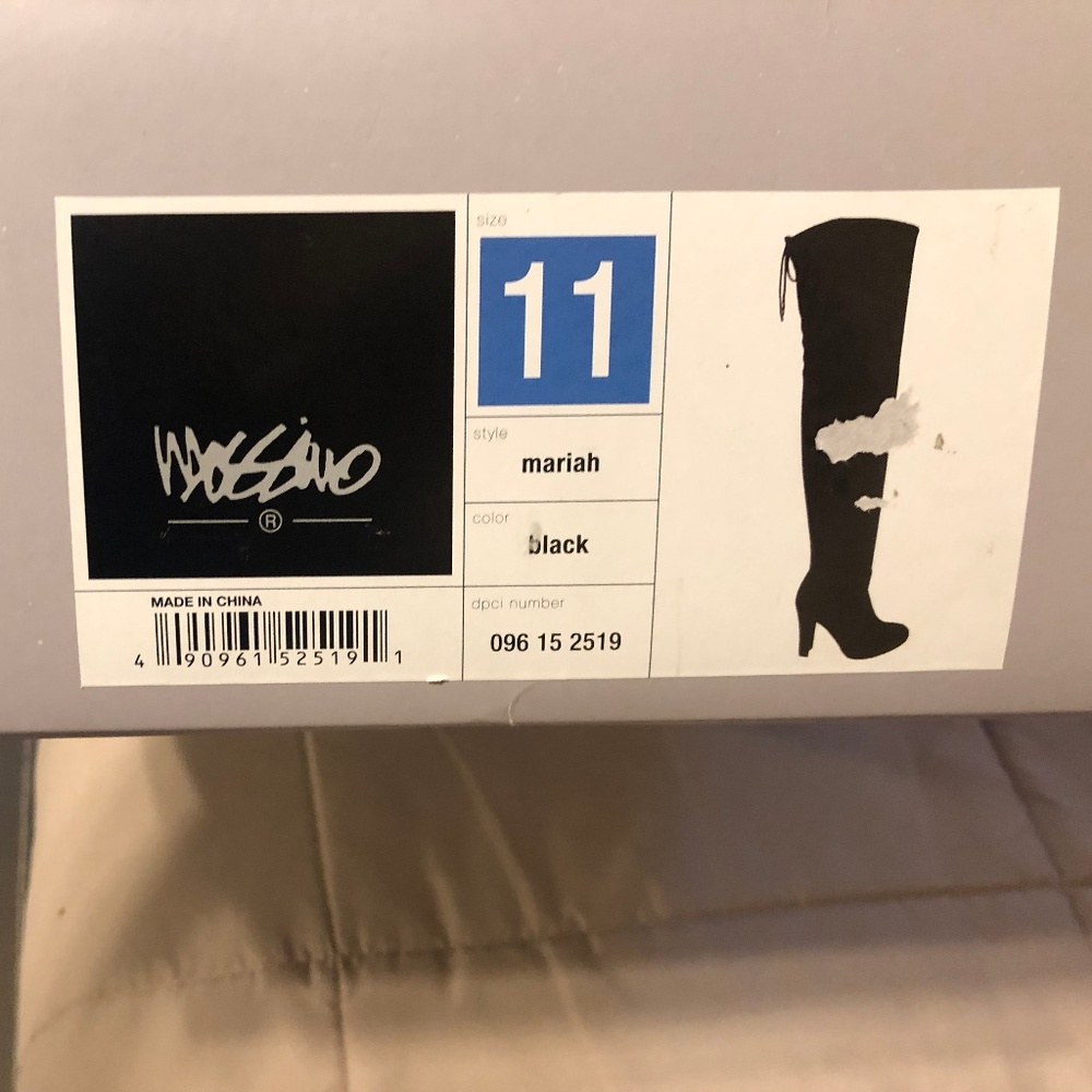 Size 11 Mossimo Over the Knee faux suede boots